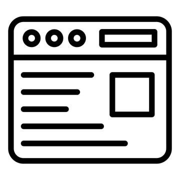 Website Content Vector Icon Design Illustration Stock Illustration