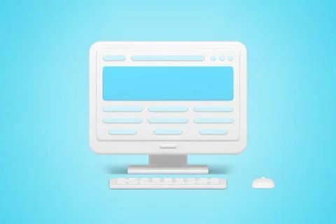 Website creation 3d icon. Encoding and developing online application Illustration