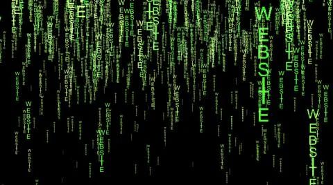 Website data code on the web Stock Illustration