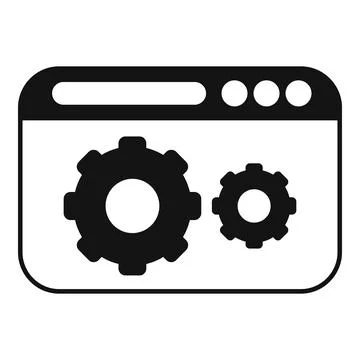 Website data search icon simple vector. Digital chart Stock Illustration