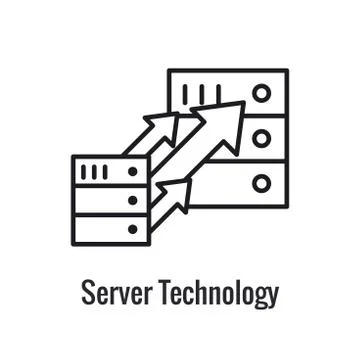 Website Data Transfer Icon w arrow imagery of transfer Stock Illustration