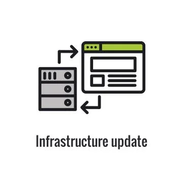 Website Data Transfer Icon w arrow imagery of transfer 스톡 일러스트