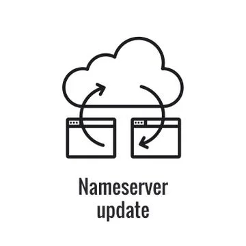 Website Data Transfer Icon w arrow imagery of transfer Illustrazione stock