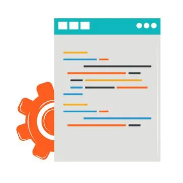 Website design and development Stock Illustration