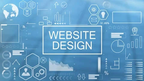 Website Design, Animated Typography Stock Footage 116189624
