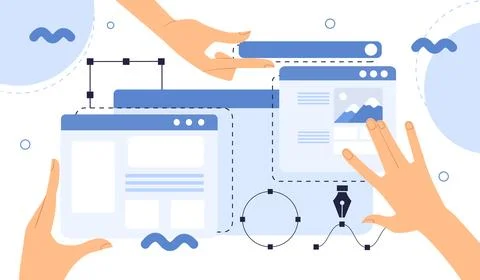 Website design concept 스톡 일러스트