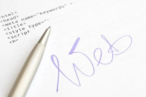 Website design concept Stock Photos