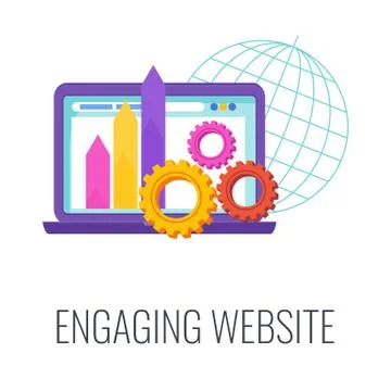 Website design icon. Creative design. Flat vector illustration. 스톡 일러스트