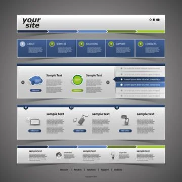 Website Design Stock Illustration