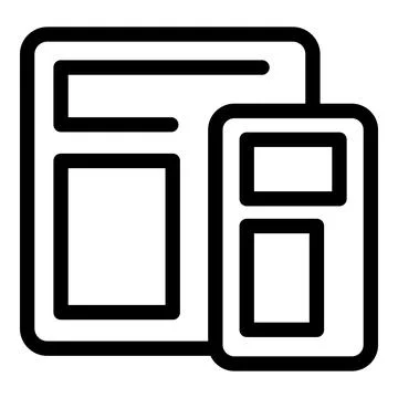 Website design process being presented on different devices 스톡 일러스트