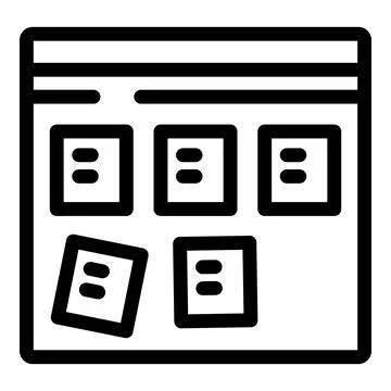 Website design showing content management system interface Stock Illustration