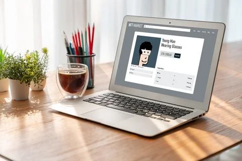 Website design software provide modish template for online retail business Stockfoto's