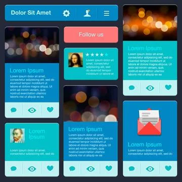 Website design template Website design template, vector Eps10 illustration... Foto stock