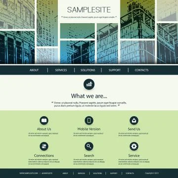 Website Design for Your Business Stock Illustration