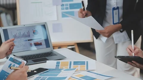 Website designer Creative planning application development draft sketch dra.. Video stock 254970700