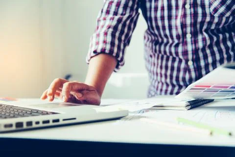 Website designer Creative planning application development  graphic creative Stock Photos