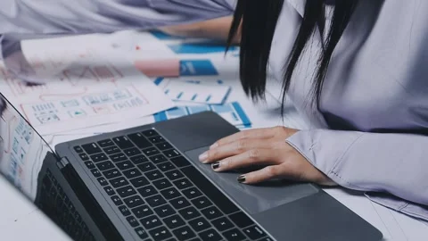 Website designer, Creative planning phone app development template layout f.. Stock Footage 304846873