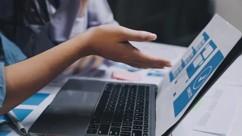 Website designer, Creative planning phone app development template layout f.. Stock Footage 304846878