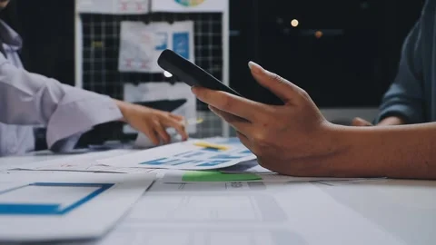 Website designer, Creative planning phone app development template layout f.. Stock Footage 304846928
