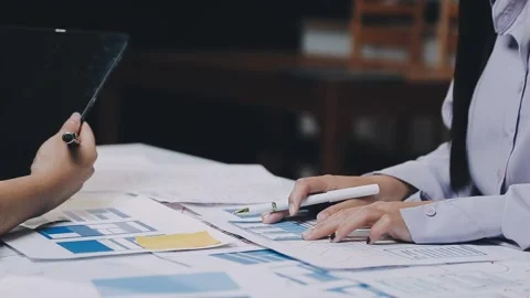 Website designer, Creative planning phone app development template layout f.. Stock Footage 304846939