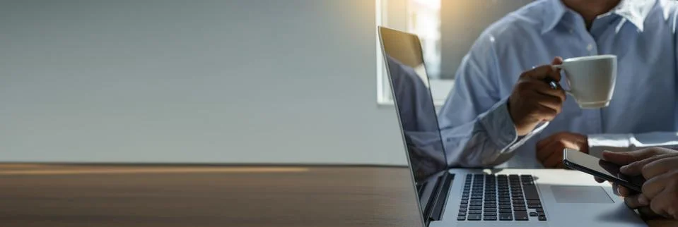 Website developer working using computer Business people working Foto stock