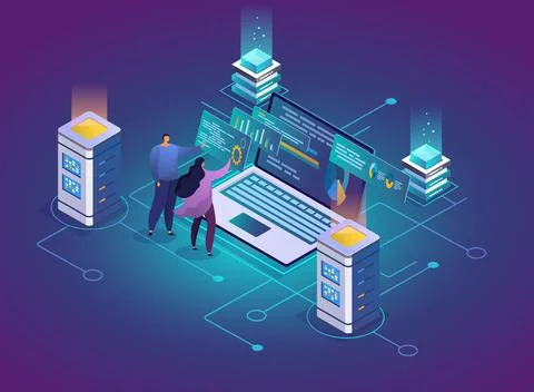 Website development abstract background Stock Illustration