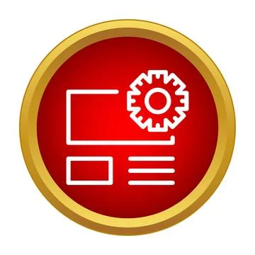 Website development and settings adjusting icon concept Stock Illustration