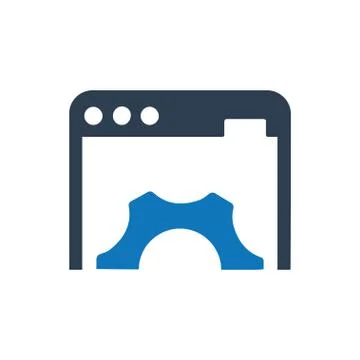 Website Development Icon Illustrazione stock