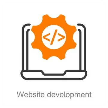 Website development Illustrazione stock