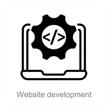 Website development Stock Illustration