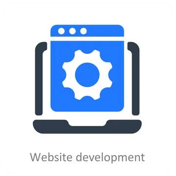 Website Development 스톡 일러스트