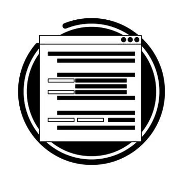 Website development language 스톡 일러스트