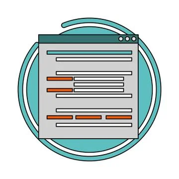 Website development language Illustrazione stock