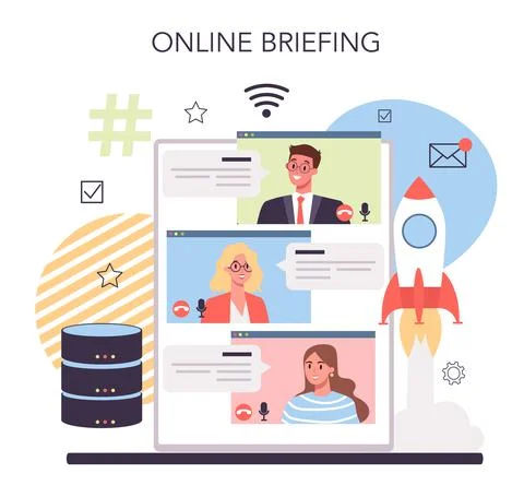 Website development online service or platform. Support Stock Illustration