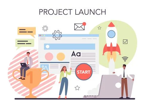 Website development. Support and development service. Web page イラスト素材