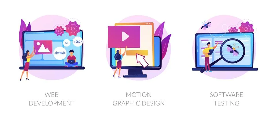 Website development vector concept metaphors Stockillustratie