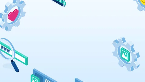 Website devolpment sliding animation 스톡 동영상 157037993