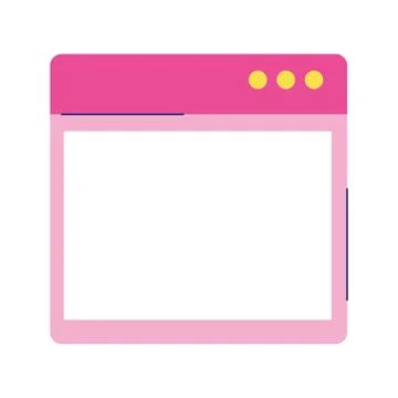 Website digital isolated icon on white background Stock Illustration