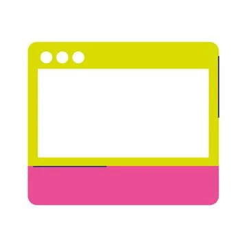 Website digital isolated icon on white background Stock Illustration