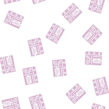 Website with discounts glyph vector seamless pattern Stock-Illustration