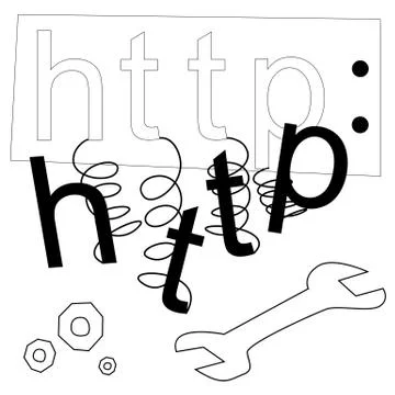The website is down 库存插图