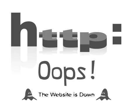 The website is down Stock-Illustration