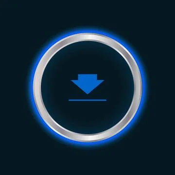 Website download button, vector eps10 Stock Illustration