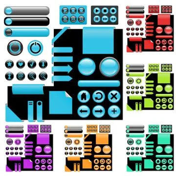 Website elements Stock Illustration