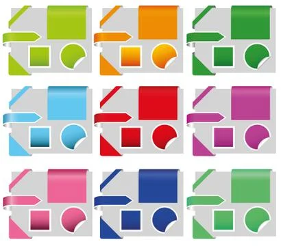 Website elements Stock Illustration