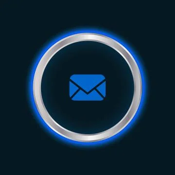 Website email button, vector eps10 Stock Illustration