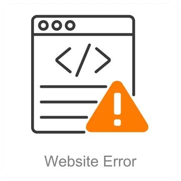 Website Error Stock Illustration