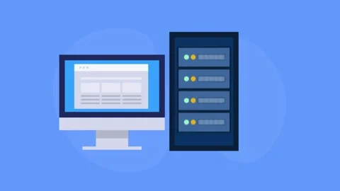 Website error, IT people find bug on server check up. Stock Footage 307591177