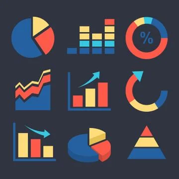 Website finance graphics  Stock Illustration