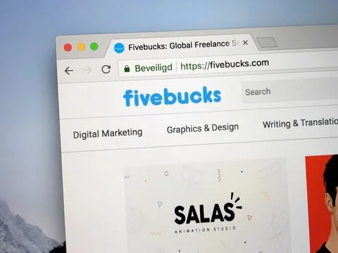 Website Fivebucks Stock Photos